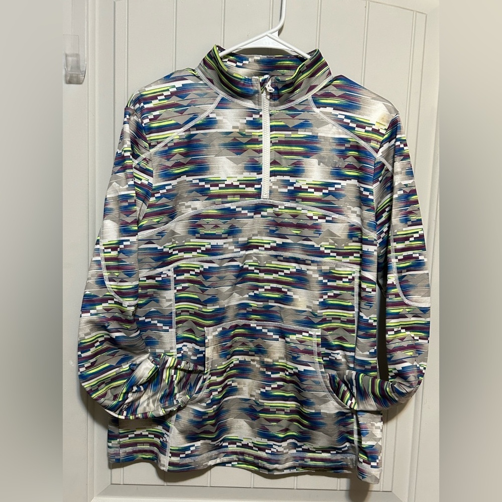 Colorful Geometric Pattern Pullover - Picture 1 of 4